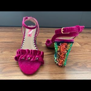 Betsey Johnson Sequin Sandals